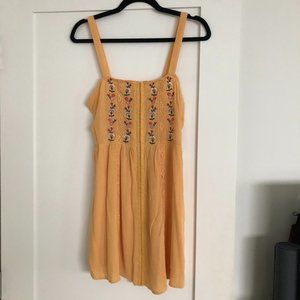 NWT** Gold Woven Dress